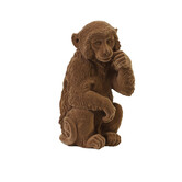 Ornament Aap velvet Bruin