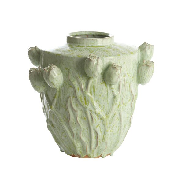 Light en Living Vaas deco Ø32x32 cm JUANA keramiek  mint groen