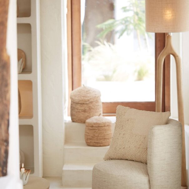 Light en Living Vloerlamp Ø30x135 cm XITTA hout mat naturel