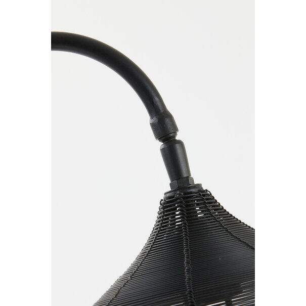 Light en Living Tafellamp 27x20x61 cm ALVARO mat zwart