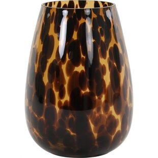 Vaas IZEDA glas bruin-zwart - Ø19x26 cm
