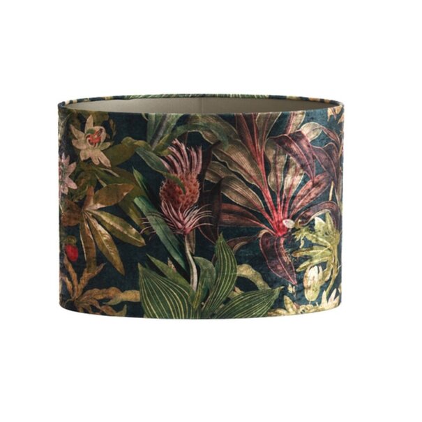 Light en Living Lampenkap ovaal recht smal 45-21-32 cm PASSION glans groen