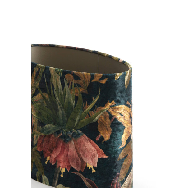 Light en Living Lampenkap ovaal recht smal 45-21-32 cm PASSION glans groen