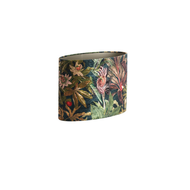 Light en Living Lampenkap ovaal recht smal 45-21-32 cm PASSION glans groen