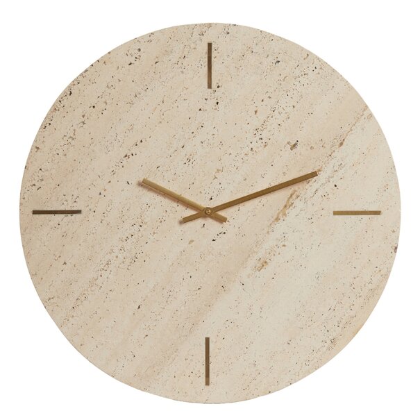 Light en Living Klok Ø43 cm JENAY travertin zand