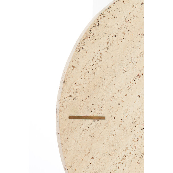 Light en Living Klok Ø43 cm JENAY travertin zand