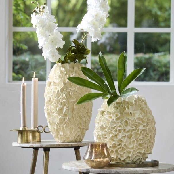 Light en Living Vaas deco Ø26x39,5 cm AGELLO crème