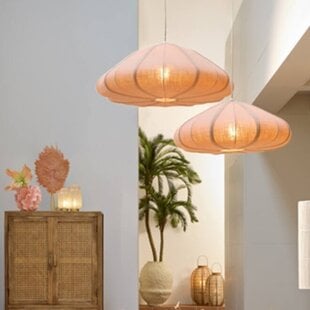 Hanglamp Ø50X20 cm Cesano licht roze