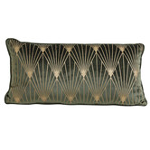 Kussen 60x30 cm JANISE groen-goud
