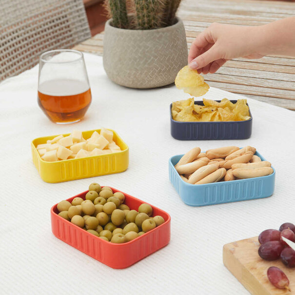Balvi Snackbakjes set Conserverie - 4 kleuren