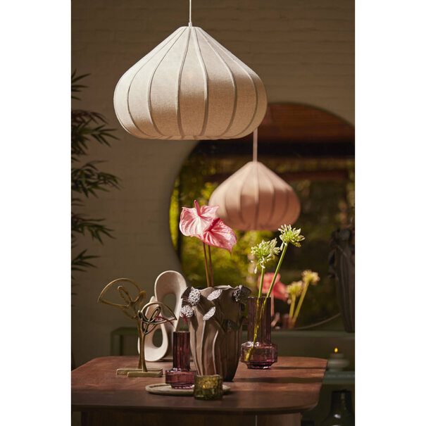 Light en Living Vaas deco 27,5x25,5x35 cm LAVCI keramiek mat donker bruin