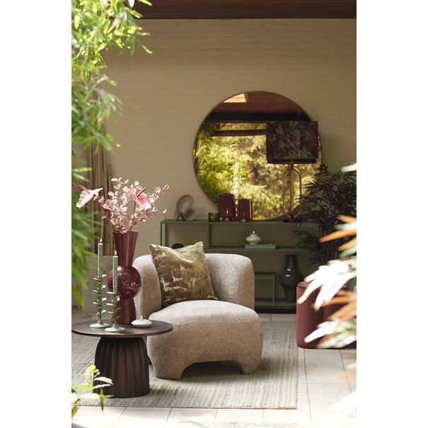 Light en Living Bijzettafel Ø60x38 cm VEGLIA mat donker bruin