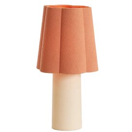 Tafellamp Ø25X50 Cm Musaby wit+roze