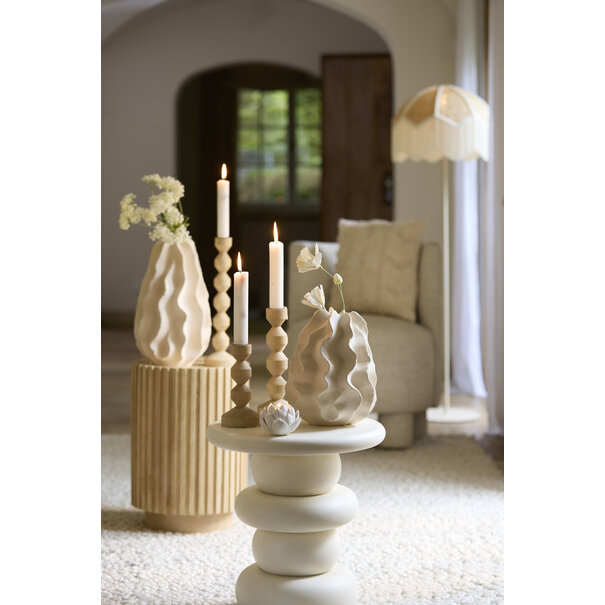 Light en Living Vaas Deco Ø22,5X37,5 cm NELANI mat crème