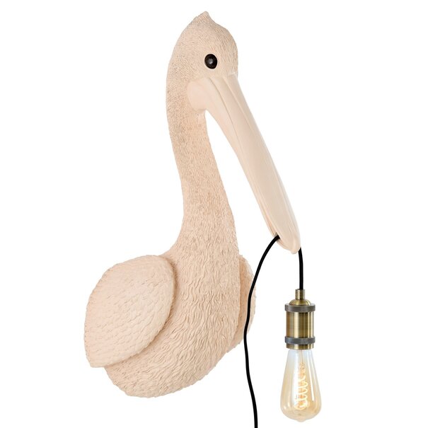 Light en Living Wandlamp 33x28x63 cm PELICAN lichtroze