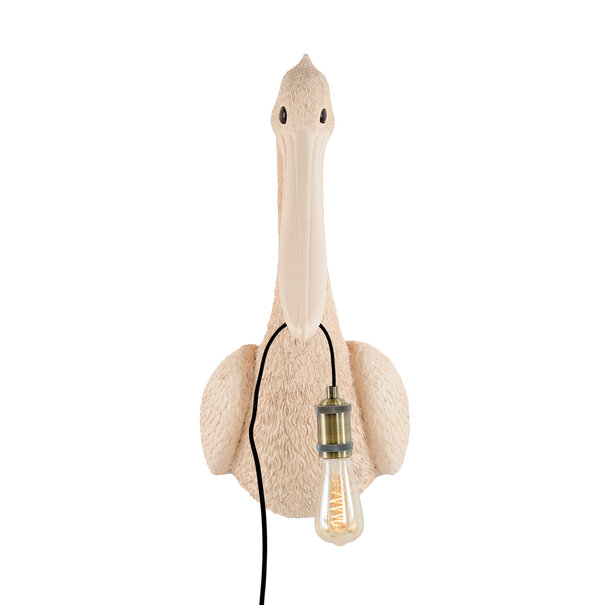 Light en Living Wandlamp 33x28x63 cm PELICAN lichtroze