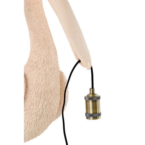Light en Living Wandlamp 33x28x63 cm PELICAN lichtroze