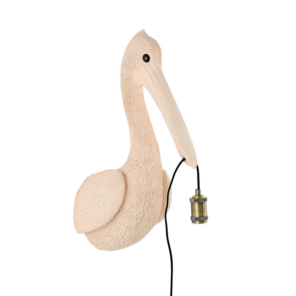 Light en Living Wandlamp 33x28x63 cm PELICAN lichtroze