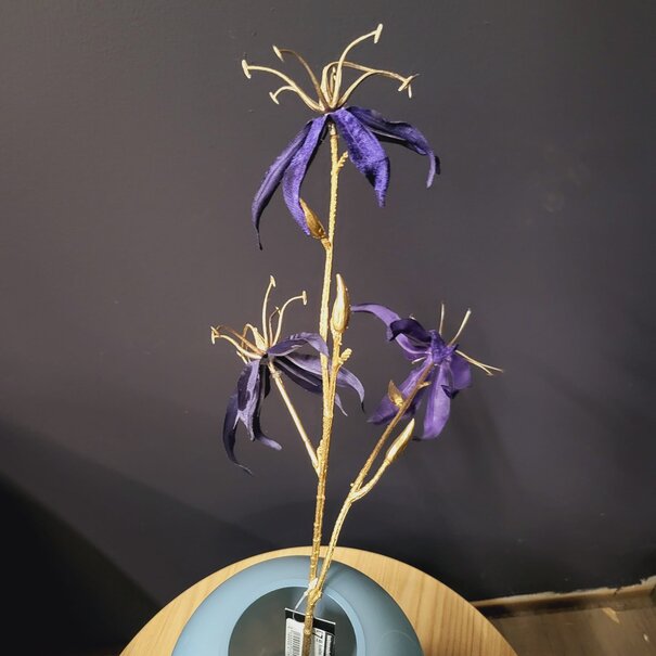 Countryfield Countryfield Kunsttak Gloriosa donkerblauw - Decoratieve bloementak