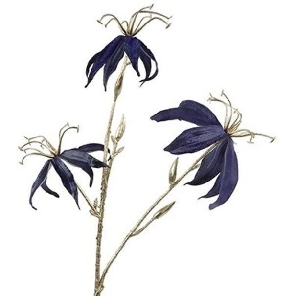 Countryfield Countryfield Kunsttak Gloriosa donkerblauw - Decoratieve bloementak