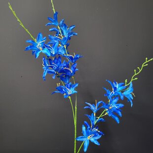 Kunsttak Lily 110 cm blauw