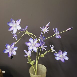 Kunsttak Clematis groot 125 blauw
