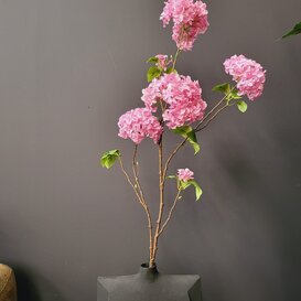 Kunsttak Hortensia groot 110 cm roze