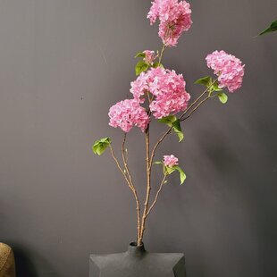 Kunsttak Hortensia groot 110 cm roze