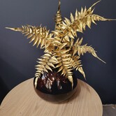 Ornament 35x40 cm LEAF metallic goud