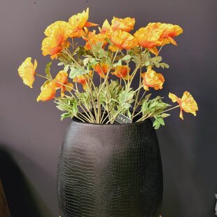 Kunsttak Papaver X3 72 cm geel oranje