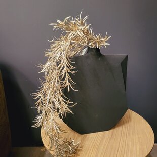 Kunsttak Leaves Plant champagne podocarpus spray