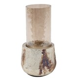Kandelaar Miley M zilver-L13,5B13,5H30CM