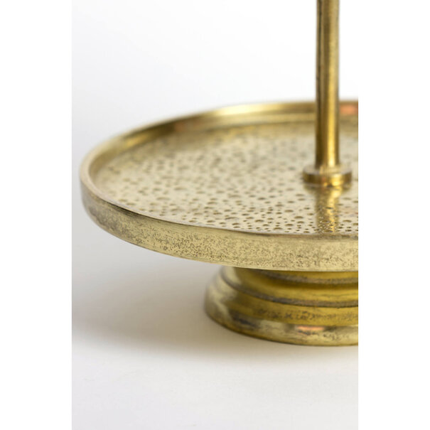 Light en Living Luxe Etagère 2-laags LUTEK Goud – Light & Living