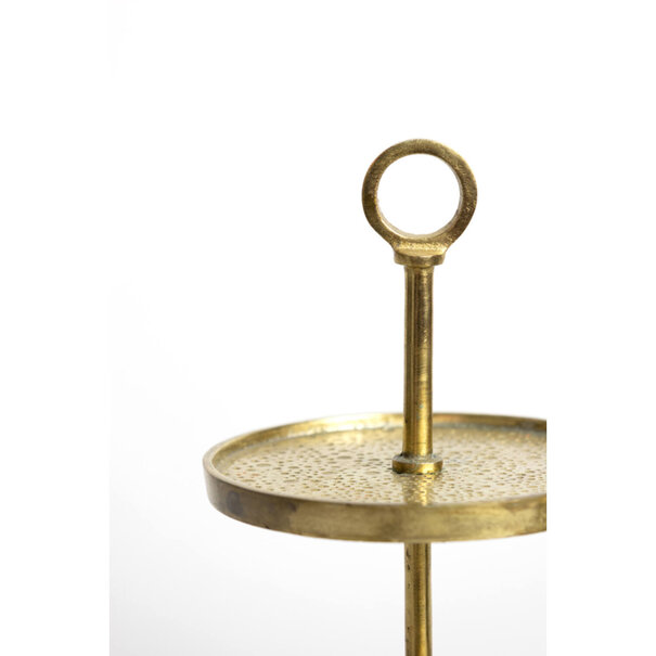 Light en Living Luxe Etagère 2-laags LUTEK Goud – Light & Living