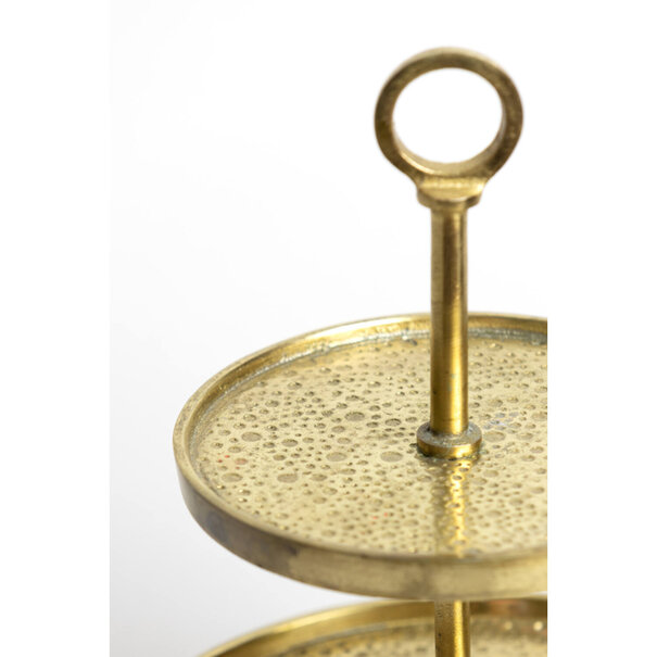 Light en Living Luxe Etagère 2-laags LUTEK Goud – Light & Living