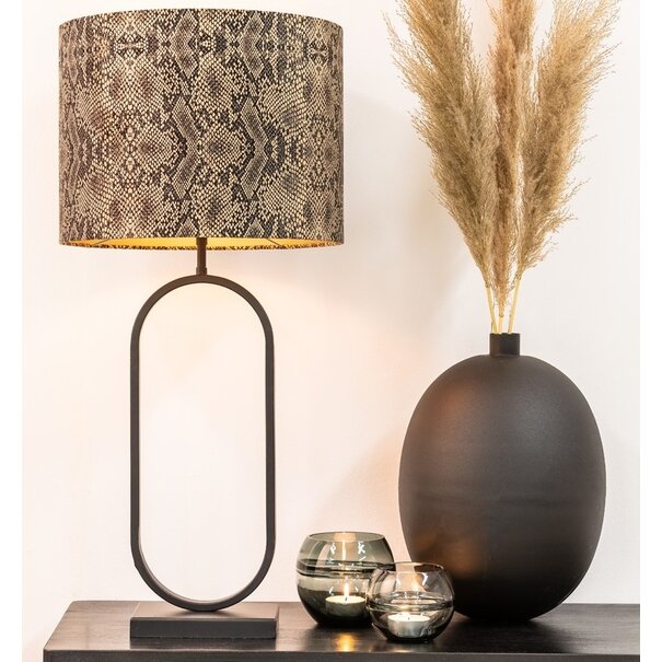 Light en Living Light & Living Lampvoet JAMIRI 21x13x55 cm - Mat Zwart