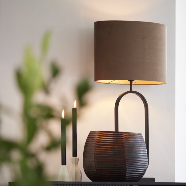Light en Living Light & Living Lampvoet JAMIRI 21x13x55 cm - Mat Zwart