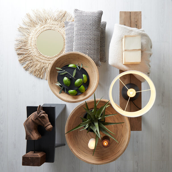 Light en Living Bijzettafel Set van 2 COLON naturel