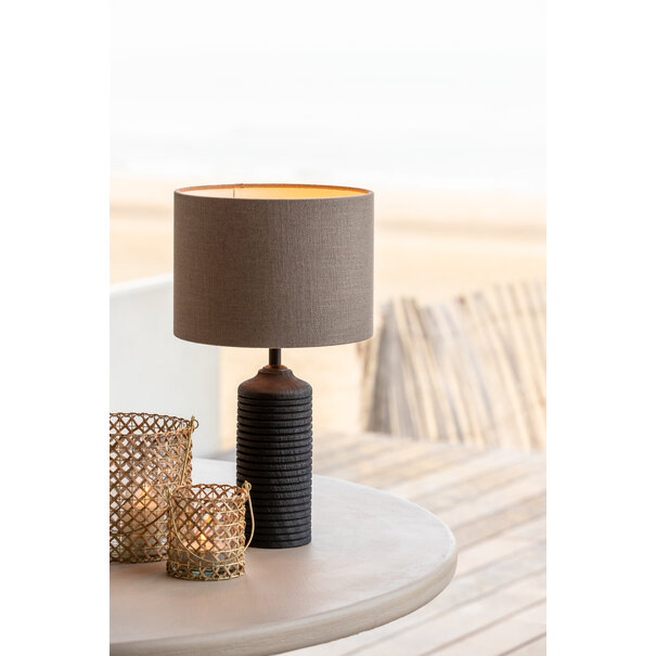 Light en Living Windlicht OSANI bamboe naturel Ø15x16 cm