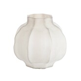 Vaas Ø32,5x32 cm TEJEDA glas licht bruin