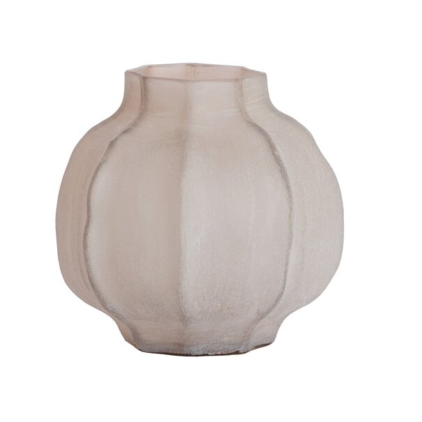 Light en Living Vaas Ø27X26 cm TEJEDA glas licht bruin