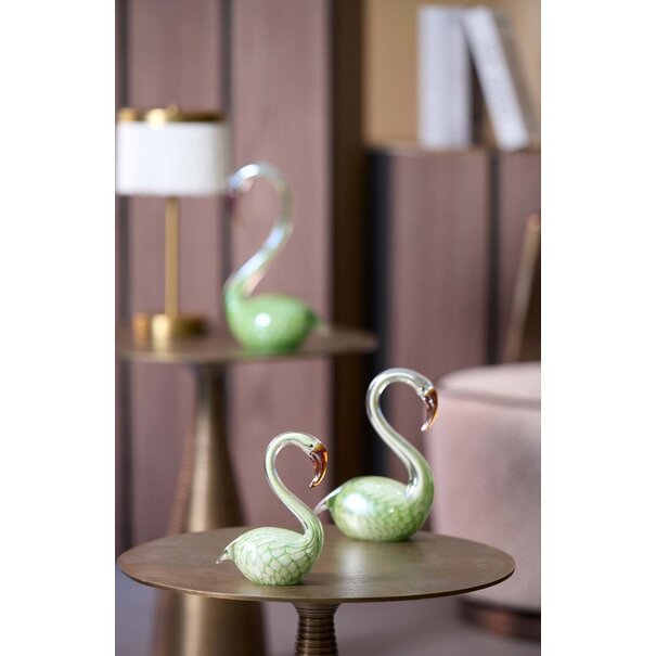 Light & Living Ornament 13x8x20 cm SWAN glas groen
