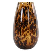 Vaas IZEDA glas bruin-zwart - Ø23x40 cm