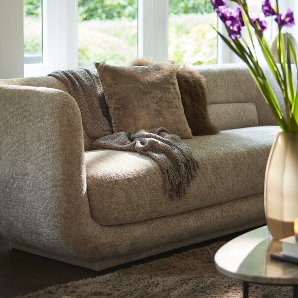 Light en Living Kussen 45x45 cm BOCANDA - zilver of taupe