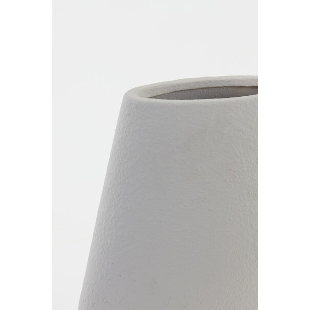 Light en Living Vaas deco CIARA  keramiek grijs - 2 maten