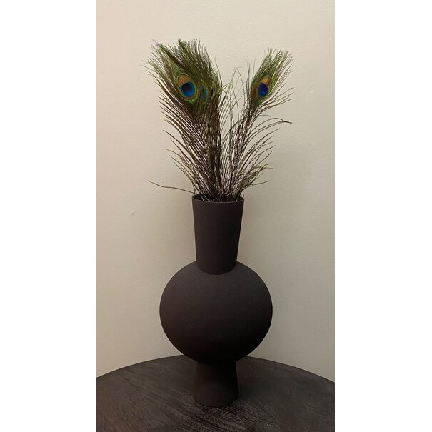 Light en Living Vaas KAVANDU mat zwart - 3 maten