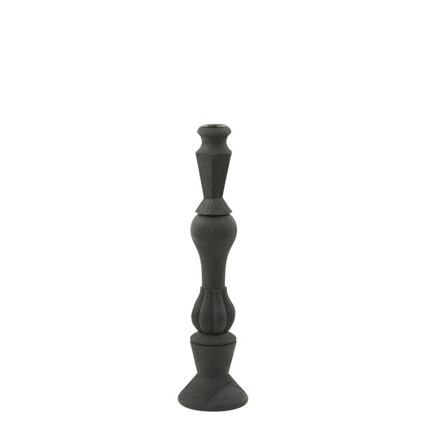 Light en Living Kandelaar TAVOLA hout mat  zwart - diverse afmetingen