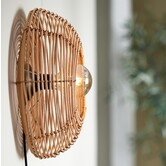 Wandlamp Ø40x15 cm MILAN rotan  naturel