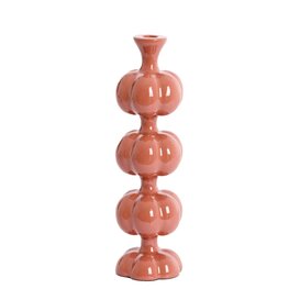 Kandelaar Ø10x35 cm CALDAS glans terra