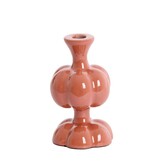 Kandelaar Ø10x17 cm CALDAS glans terra